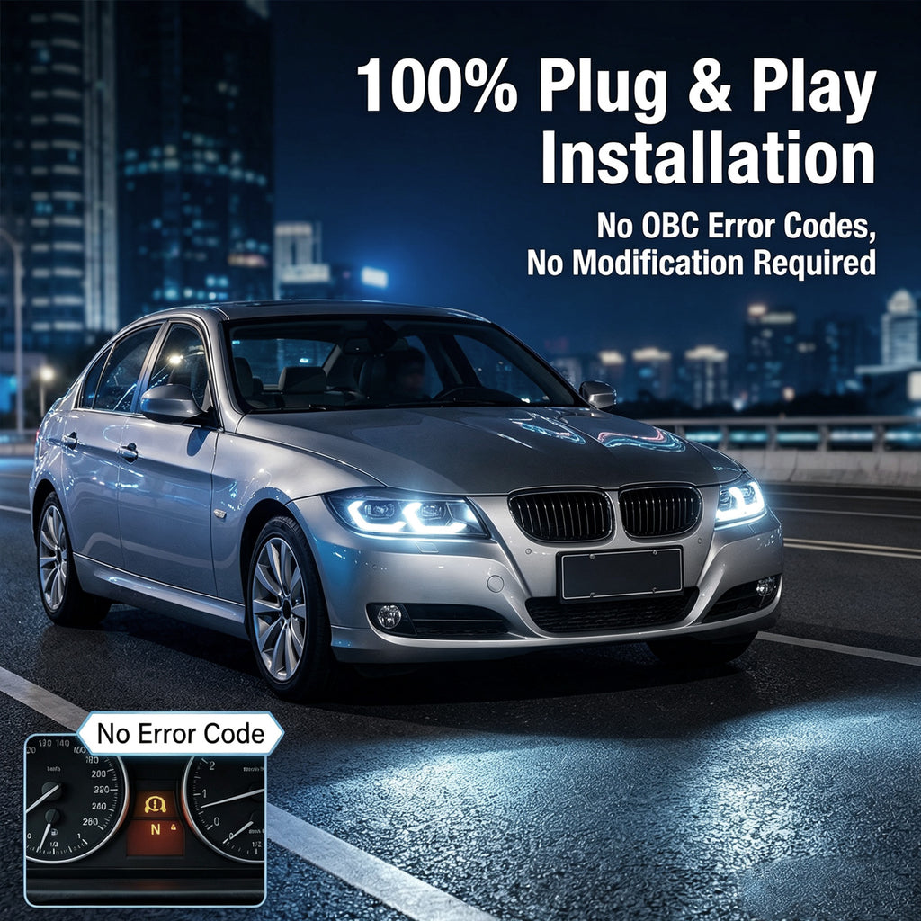 2005–2012 BMW 3 Series E90 / E91 LED Headlights | Plug & Play Upgrade – product image 6