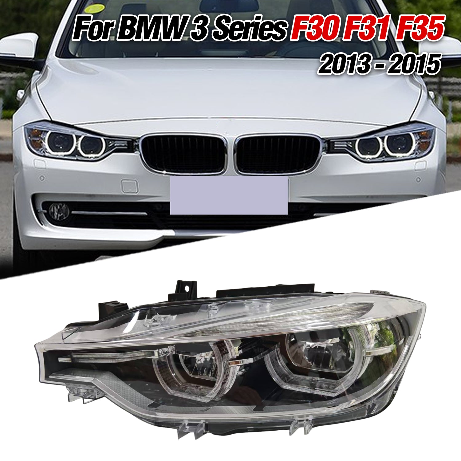 BMW 3 series F30 F31  F35 2013-2015 xenon  headlight upgrade Laser lens headlights LED headlamp