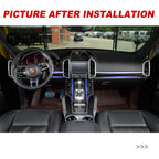 Porsche Cayenne 11-17 front center control Carbon Fiber interior kits (8596525777084)