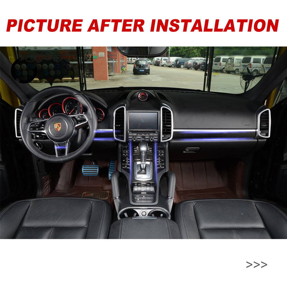 Porsche Cayenne 11-17 front center control Carbon Fiber interior kits (8596525777084)