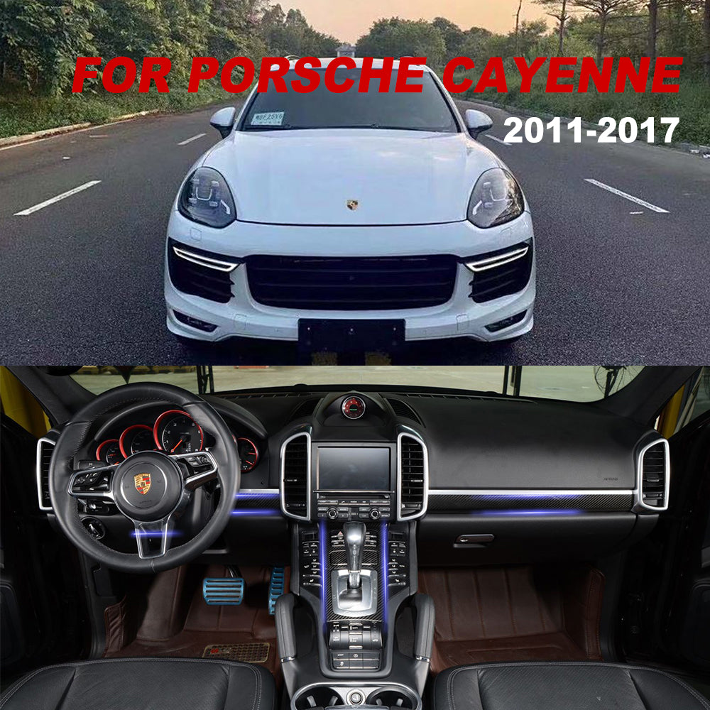 Porsche Cayenne 11-17 front center control Carbon Fiber interior kits (8596525777084)