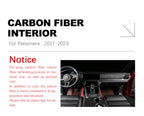 Porsche Panamera 17–23 Front center control Carbon Fiber interior kits – product image 3