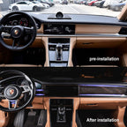 Porsche Panamera 17-23 Front center control Carbon Fiber interior kits replacement type (8596529742012)