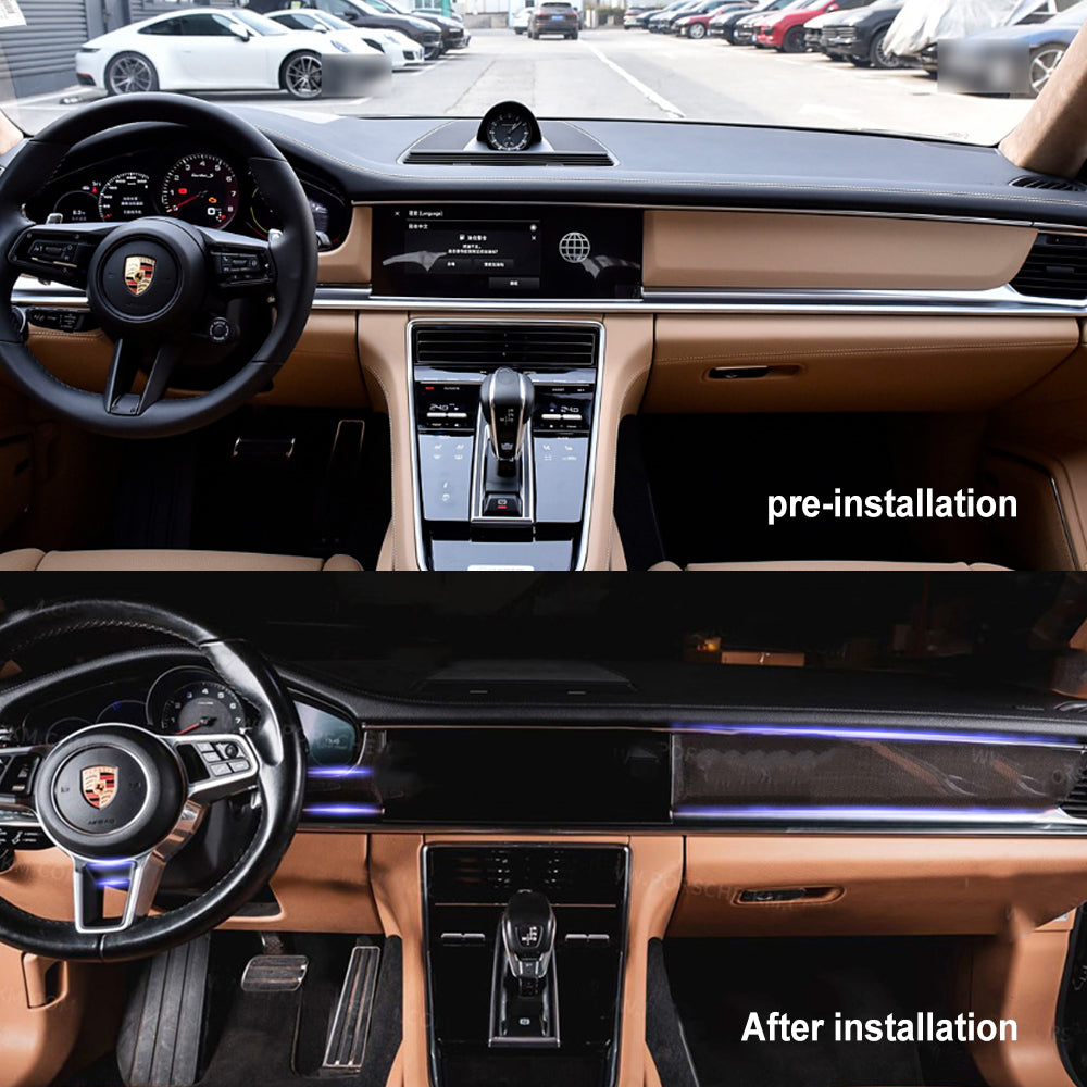 Porsche Panamera 17-23 Front center control Carbon Fiber interior kits replacement type (8596529742012)