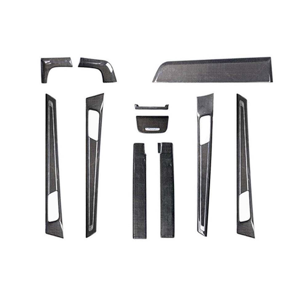 Porsche Panamera 17–23 Front center control Carbon Fiber interior kits replacement type – product image 1