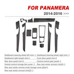 Porsche Panamera 14-16 Front center control Carbon Fiber interior kits (for long axle models) (8596527775932)