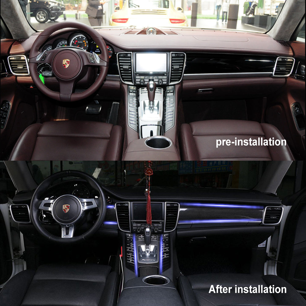 Porsche Panamera 10-16 Front center control Carbon Fiber interior kits (for standard axle models) (8608345620668)