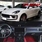 Porsche Macan 18- front center control  door panel trim Carbon Fiber interior kits (8596532068540)