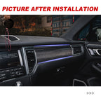 Porsche Macan 14-17  Front center control door panel trim  Carbon Fiber interior kits (8596526956732)
