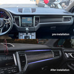 Porsche Macan 14-17  Front center control door panel trim  Carbon Fiber interior kits (8596526956732)