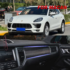 Porsche Macan 14-17  Front center control door panel trim  Carbon Fiber interior kits (8596526956732)