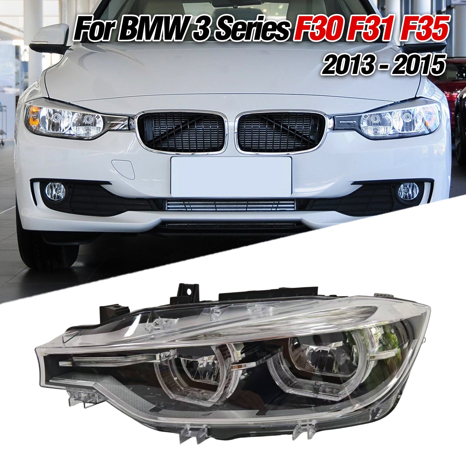 BMW 3 series F30 F31  F35 2013-2015 xenon  headlight upgrade Laser lens headlights LED headlamp