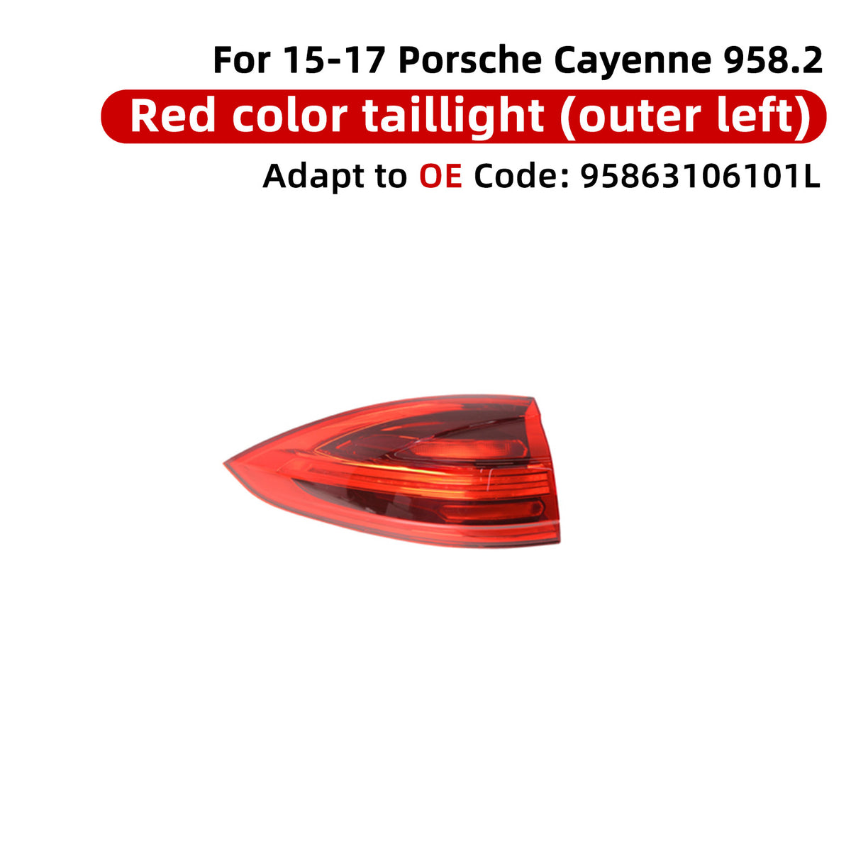 Porsche 2015–2017 cayenne OE replacement taillights 95863106101 / 95863106201 / 95863106500 /  / 95863106600 – product image…