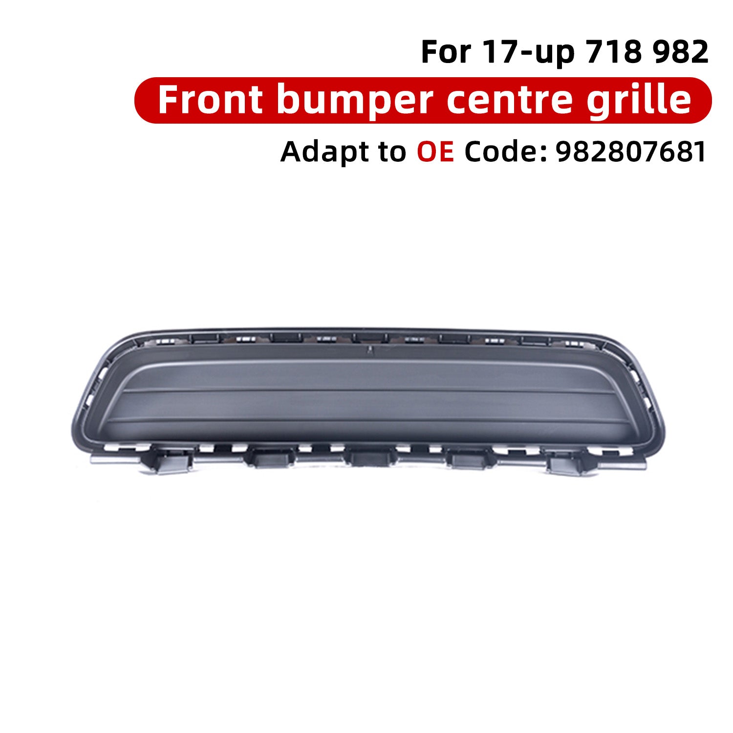 For porsche BOXSTER 718 / Cayman 982 2017- Front Bumper Lower Grille OE 982807681