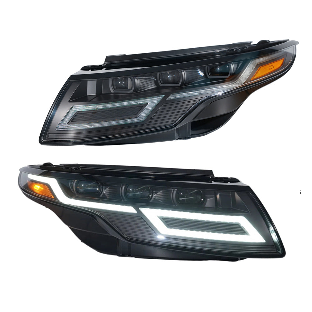 Modified for 2011-2015 2016-2019 Range Rover Evoque L538 Headlight Lamp Light halogen Bi-Xenon AFS  upgrade led headlight daytime running light turn signal  light