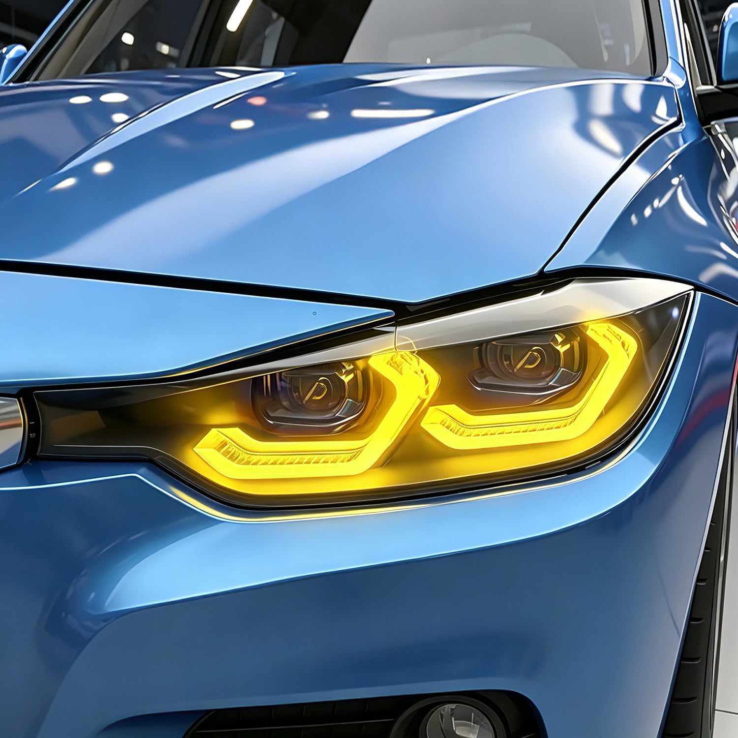 Upgrade BMW 3 series F30 F31  F35 2013-2015 headlight upgrade Laser lens headlights LED headlamp plug and play