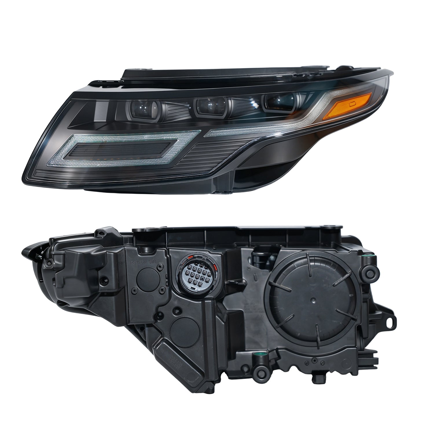 Modified for 2011-2015 2016-2019 Range Rover Evoque L538 Headlight Lamp Light halogen Bi-Xenon AFS  upgrade led headlight daytime running light turn signal  light