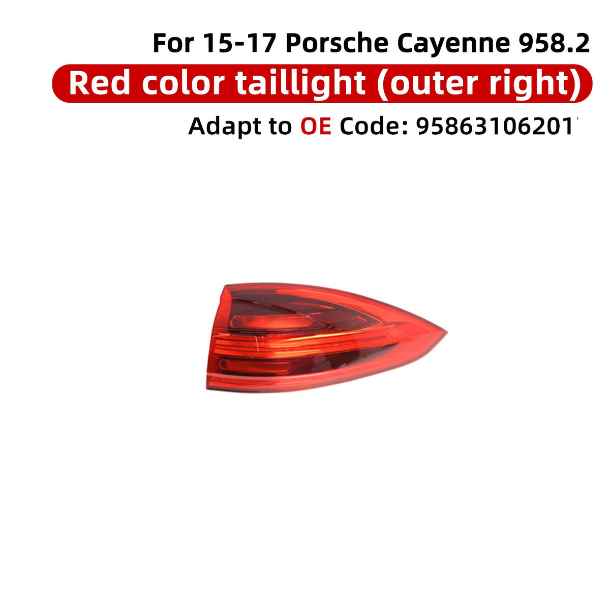 Porsche 2015–2017 cayenne OE replacement taillights 95863106101 / 95863106201 / 95863106500 /  / 95863106600 – product image…