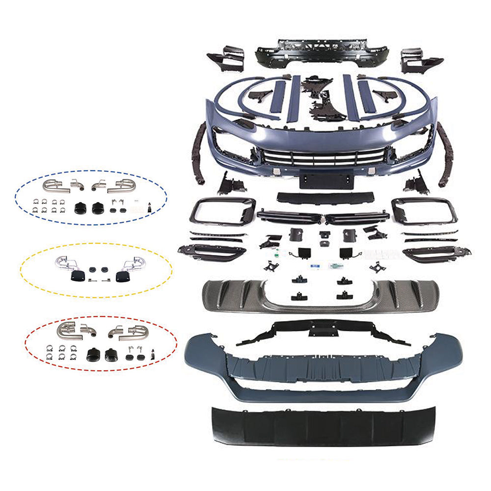 Porsche Cayenne 18-23 9Y0.1 Upgraded Turbo GT Replica style front/rear bumper Model bodykits (8596444938428)