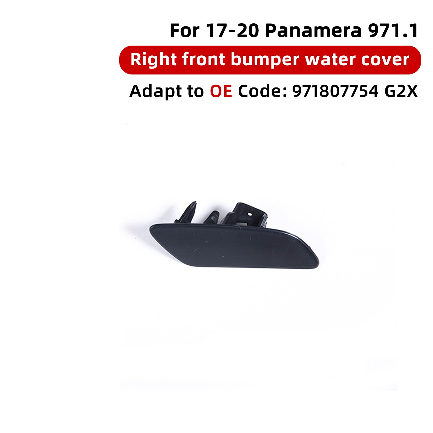 Porsche panamera 2017-2020 971.1 Front Bumper Headlight Washer Nozzle Cover  971807753/ 971807754