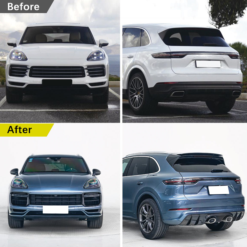 Porsche Cayenne 18-23 9Y0.1 Upgraded Turbo GT Replica style front/rear bumper Model bodykits (8596444938428)