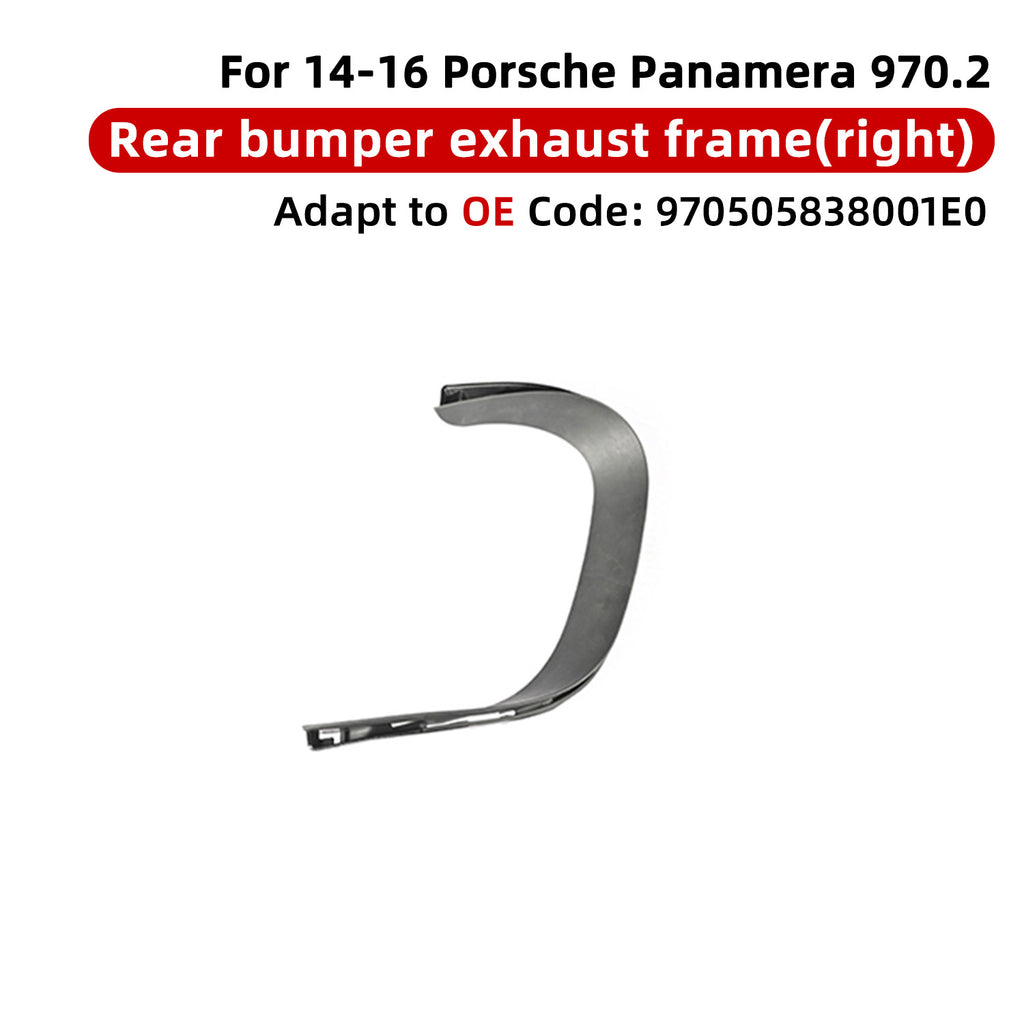 Porsche Panamera 970 2014–2016 rear left muffler trim 97050583700 / 8001E0 – product image 4