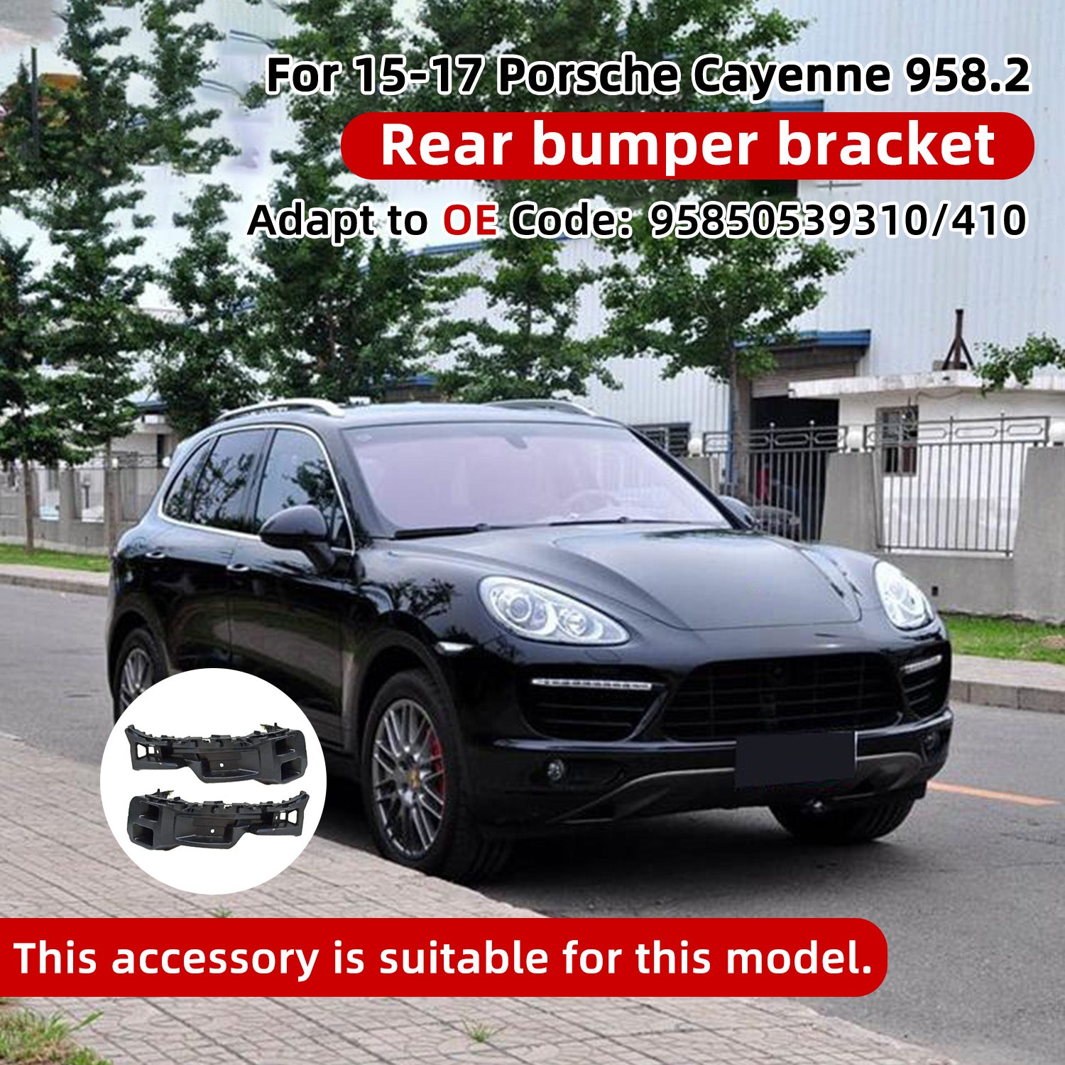 For Porsche 2015-2017 Cayenne  rear bumper bracket 95850539310/95850539410