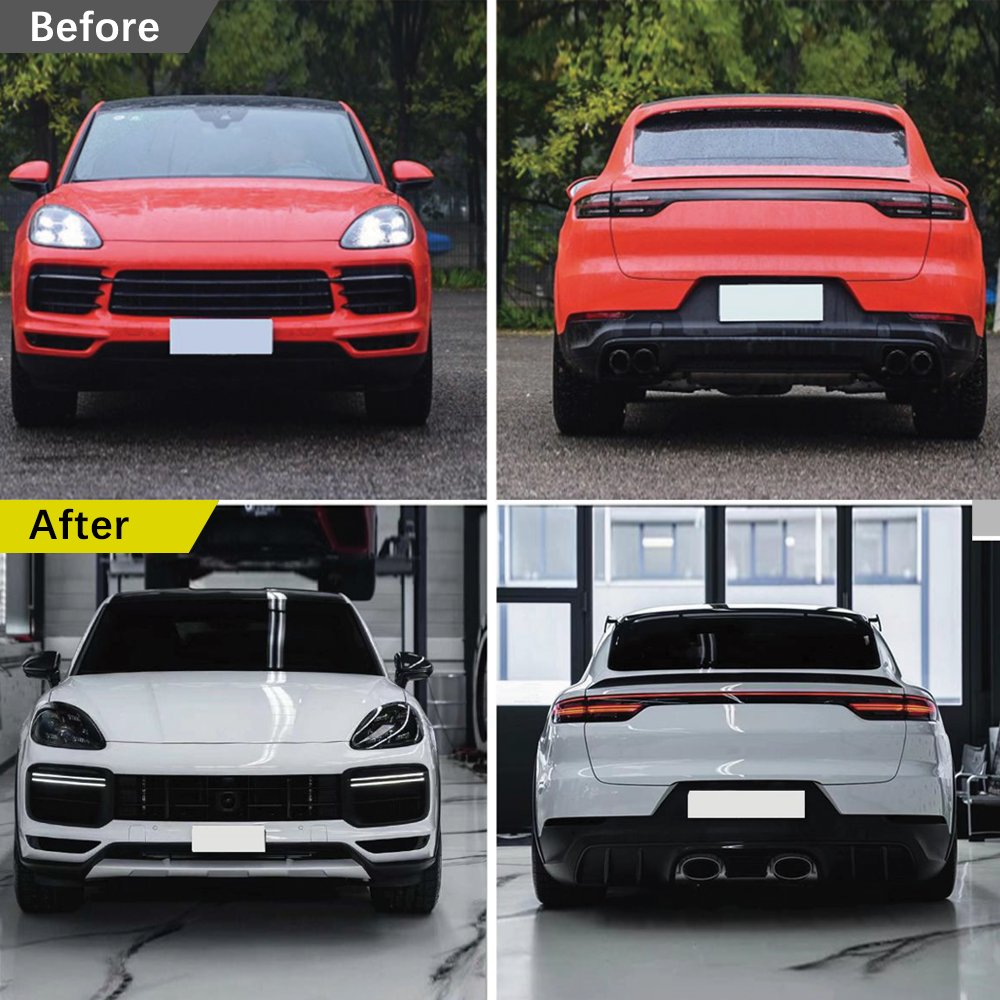 Porsche Cayenne 18-23 9Y0.1 Upgraded Coupe Turbo GT Replica front&rear bumper  Model bodykits (8596445528252)