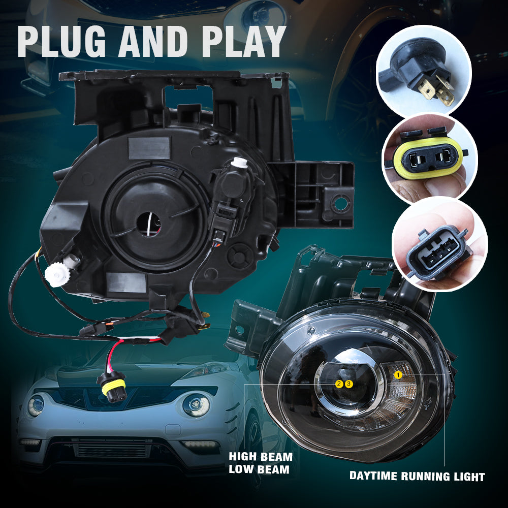 Infiniti ESQ /Nissan Juke 2010-2014  halgoen head lamp Upgrade headlight  with Daytime light (8616223801532)