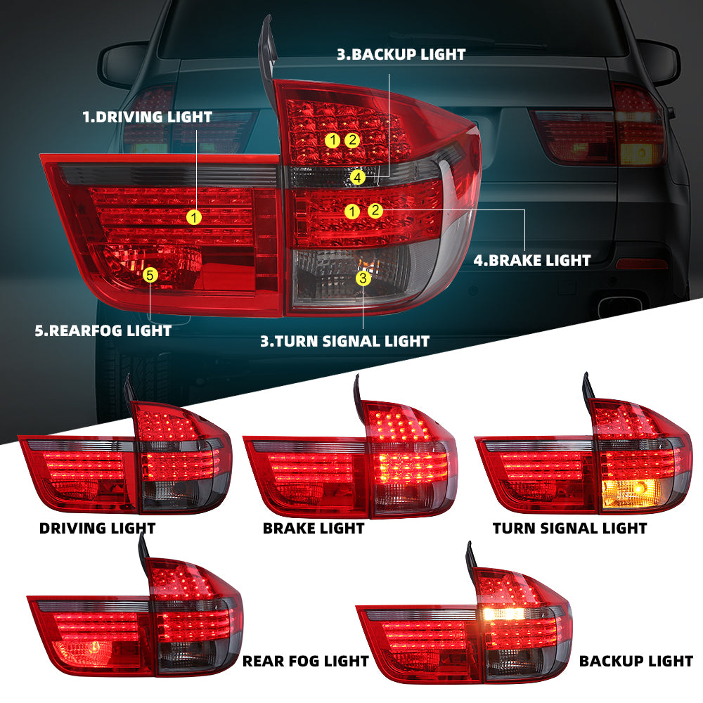 BMW X5 E 70 2007-2011 taillights upgrade Led taillight rear light (8601030164668)