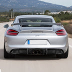 Porsche 718 2016- GT4 Carbon Fiber Rear Lip  Replacement type (8595830210748)