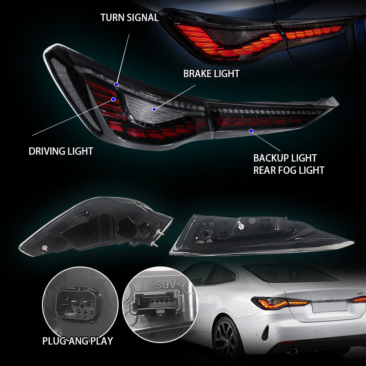 BMW 4Series G22/G23/G83 2020 upgraded turn signal running taillights (8601019351228)