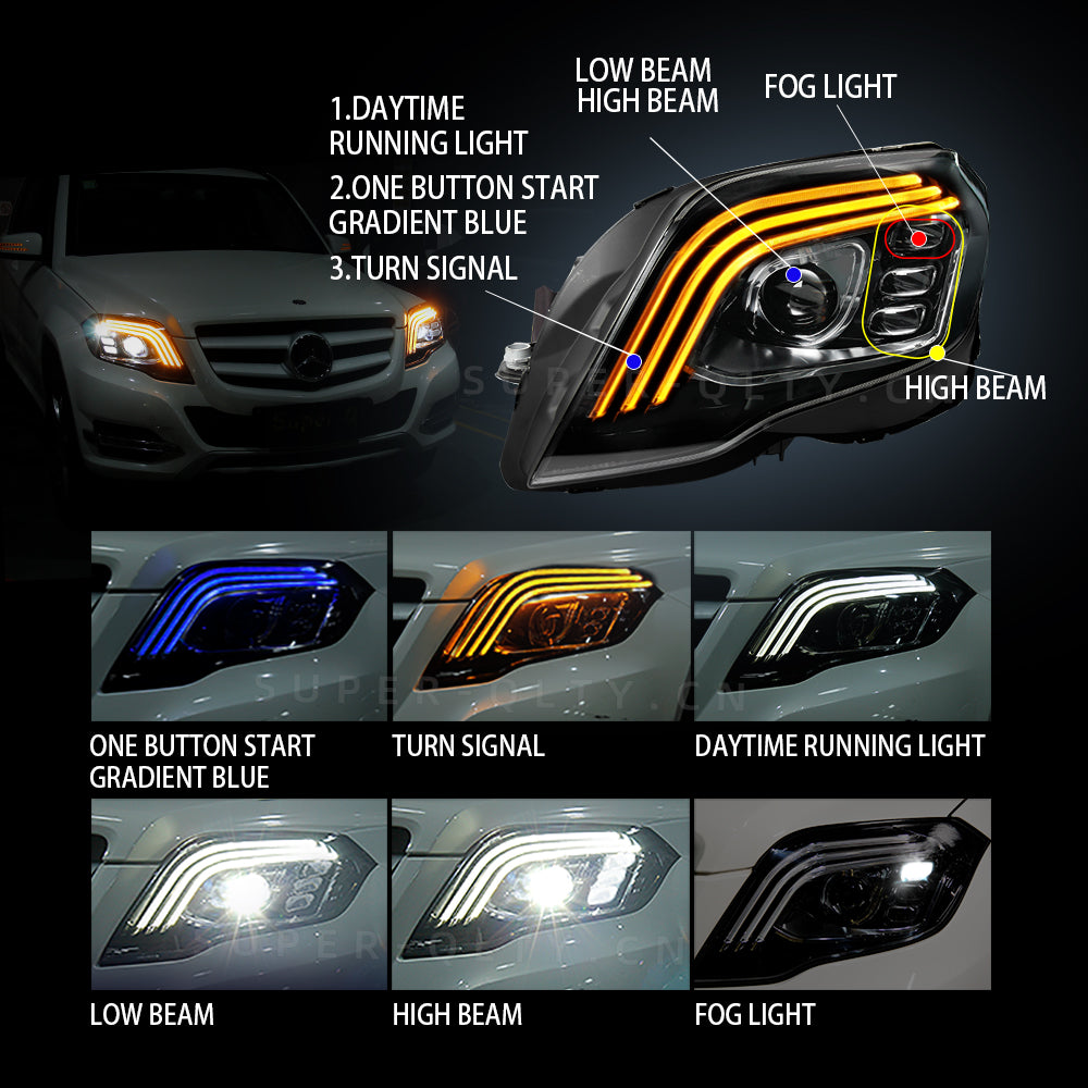 Mercedes-benz GLK 2013-2016 upgrade full LED Headlight (8600596152508)