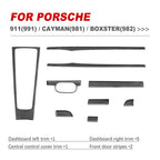 Porsche 911-991 /Cayman 981/ B o x s t er (982)2012-  dashboard trim front door stripes  Carbon Fiber interior kits (8596532822204)