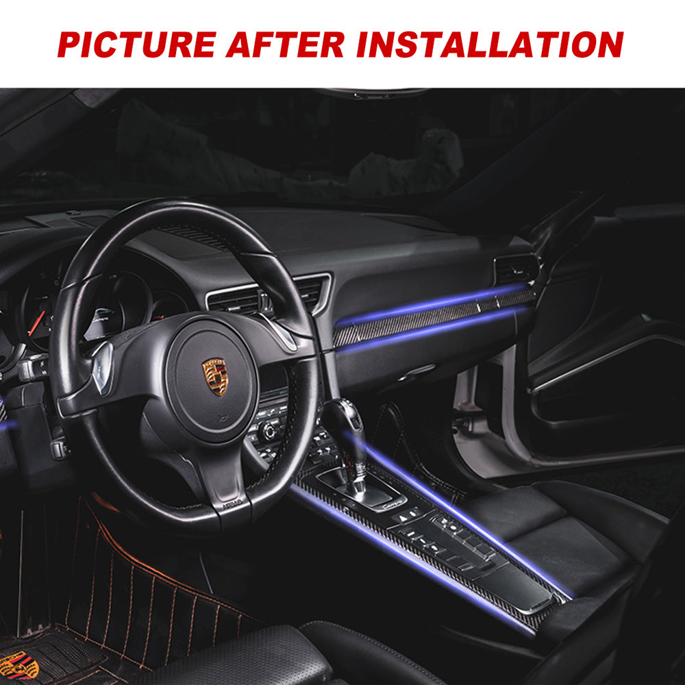 Porsche 911–991 / Cayman 981 / Boxter(982)2012–2016 dashboard trim front door stripes Carbon Fiber interior kits – product…
