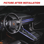 Porsche 911–991 / Cayman 981 / Boxter(982)2012–2016 dashboard trim front door stripes Carbon Fiber interior kits – product…