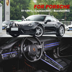 Porsche 911-991 /Cayman 981/ B o x s t er (982)2012-  dashboard trim front door stripes  Carbon Fiber interior kits (8596532822204)