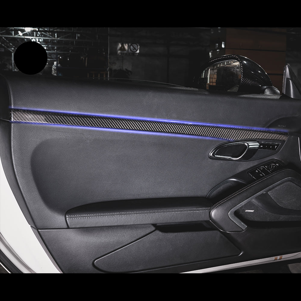 Porsche 911-991 /Cayman 981/ B o x s t er (982)2012-  dashboard trim front door stripes  Carbon Fiber interior kits (8596532822204)