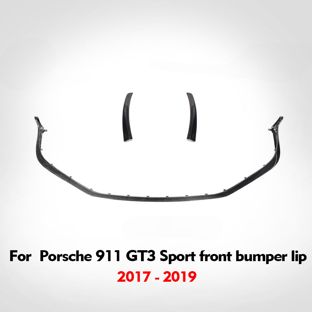 Porsche 911 2017-2019 Carbon Fiber Front Lip  GT3  Replacements parts (8596428161212)