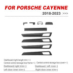 Porsche Cayenne 2018–2023 Front center control dashboard door trim Carbon Fiber interior kits replacement type – product…