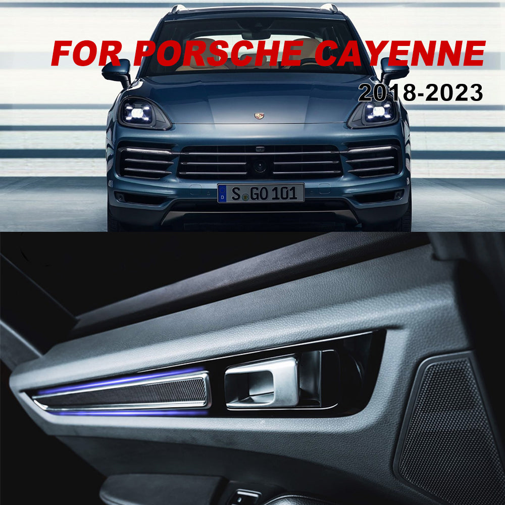 Porsche Cayenne 18-23 Front center control dashboard door trim Carbon Fiber interior kits replacement type (8596531118268)