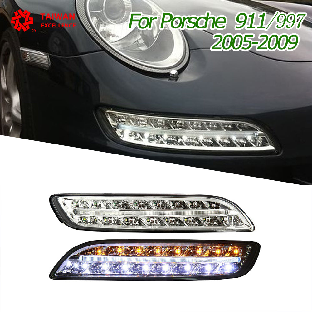 Modified DRL for Porsche 911 / 997 2005–2009 upgrade Daytime Running lights front bumper light – product image 2