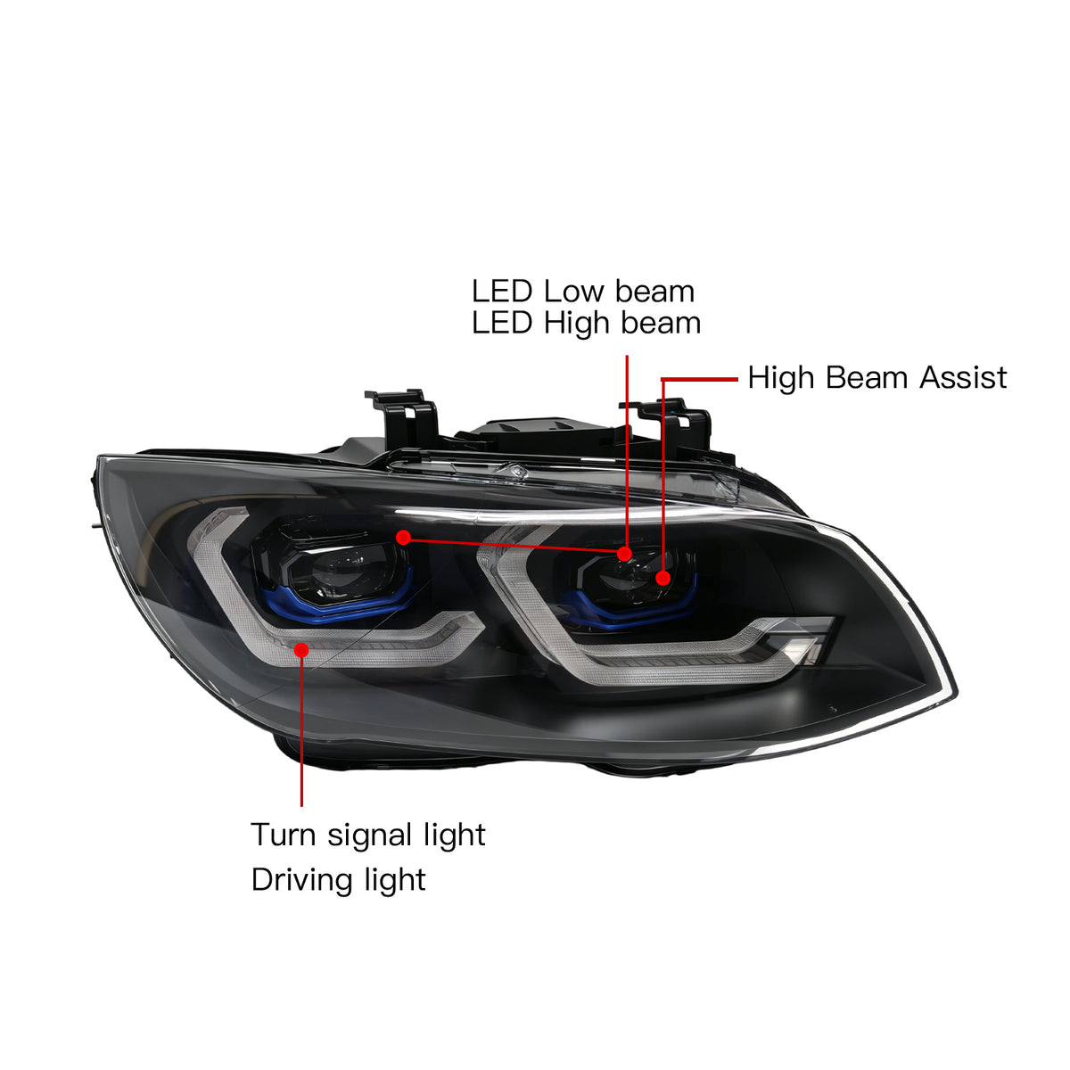 BMW 3 Series E93 LED Headlight Upgrade | Plug & Play | LHD & RHD | 2009-2013