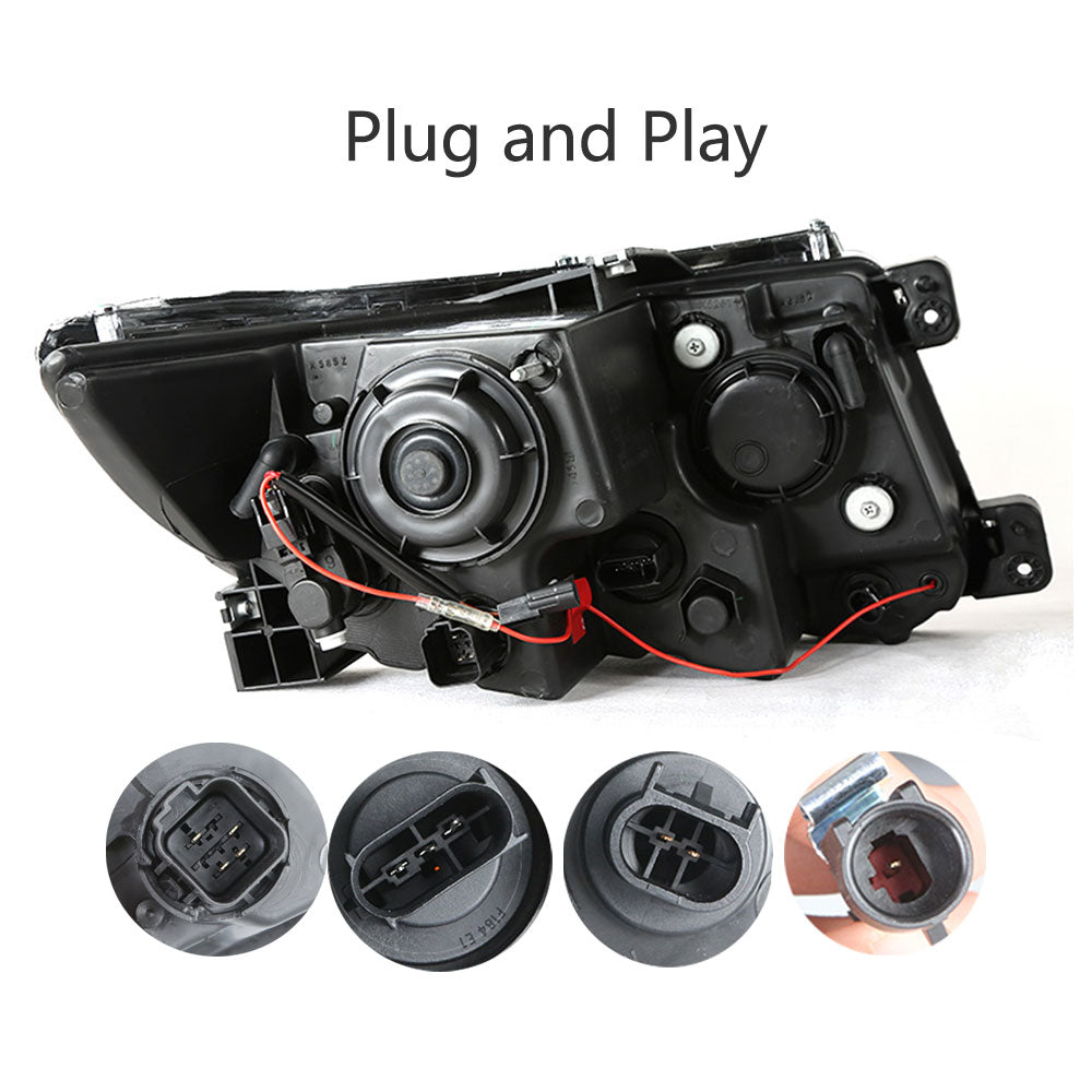Modified Ford Edge 2010-2014  headlight upgrade LED  Headlight plug and play with daytime running light DOT