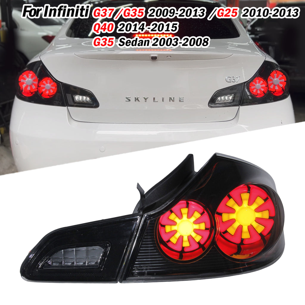 For Infiniti G37 G25 G40 Sedan  skyline 2008-2015 Full LED Tail Light Upgrade – Plug-and-Play