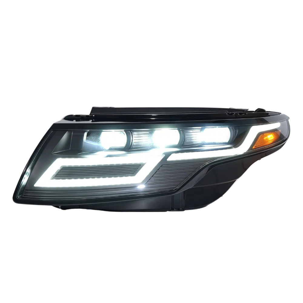 Modified for 2011-2015 2016-2019 Range Rover Evoque L538 Headlight Lamp Light halogen Bi-Xenon AFS  upgrade led headlight daytime running light turn signal  light