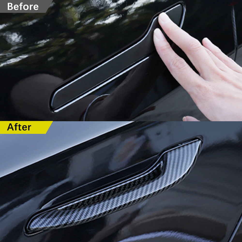 Tesla 2017-2024 Model 3 & 2020- Model Y upgrade Car Door Handle Sticker Wrap Door Handle