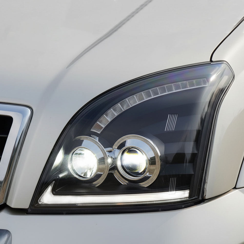 Toyota Land Cruiser 120 2002-2009 Upgrade LED Headlight with Daytime Running Light | Plug & Play