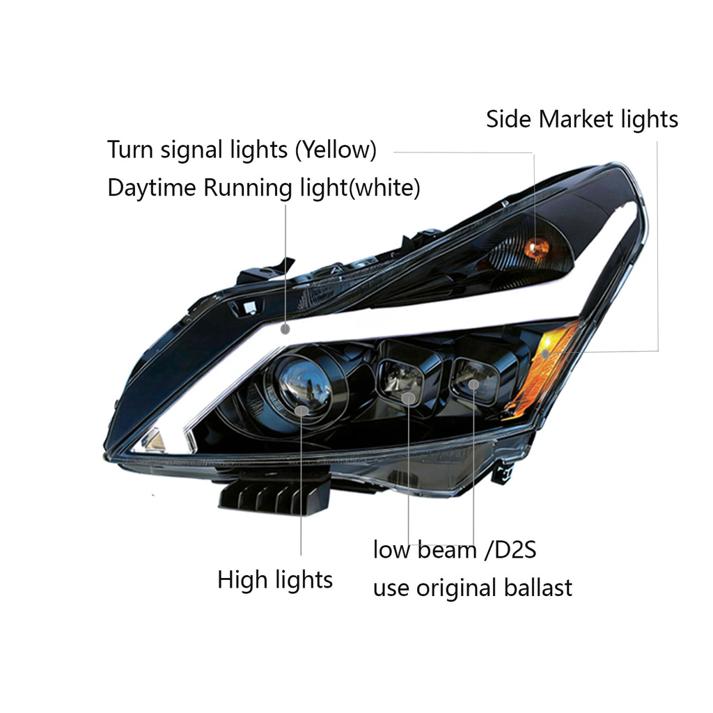 For Infiniti skyline G37 / 2010–2013 Q40 / 2012–2015 G25 / 2011–2012 upgrade xenon Headlight – product image 2
