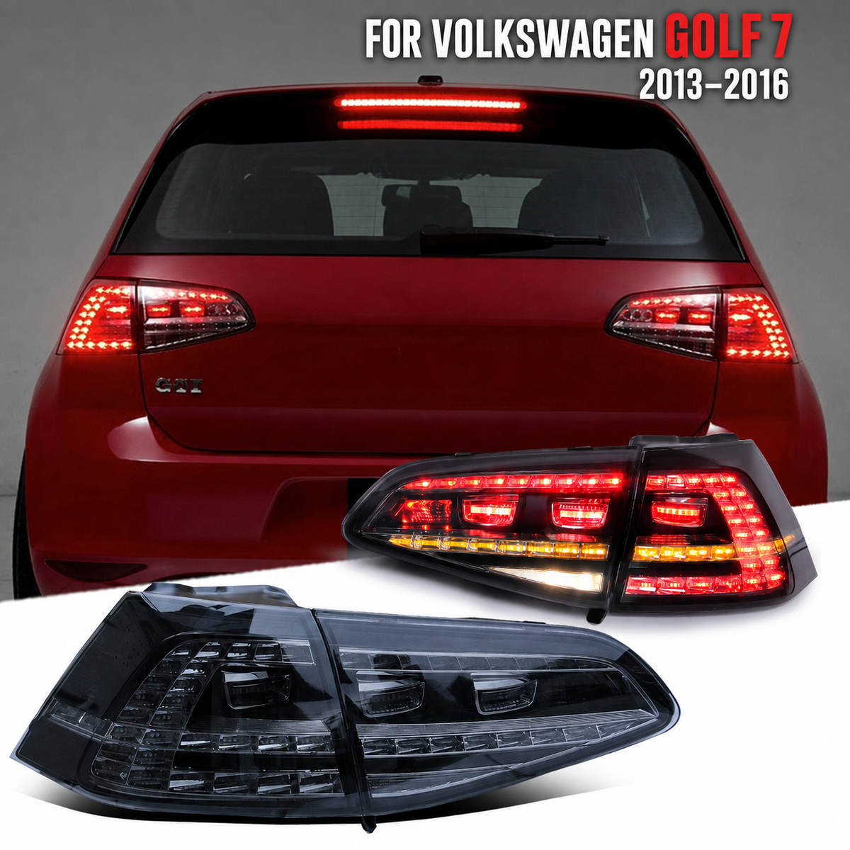 Volkswagen Golf 7 2014–2017 taillights upgrade led turn signal light plug and play – product image 9